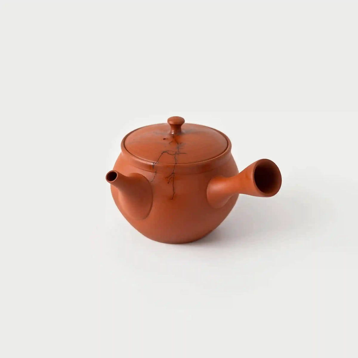 Red Shudei Mogake Tokoname Teapot