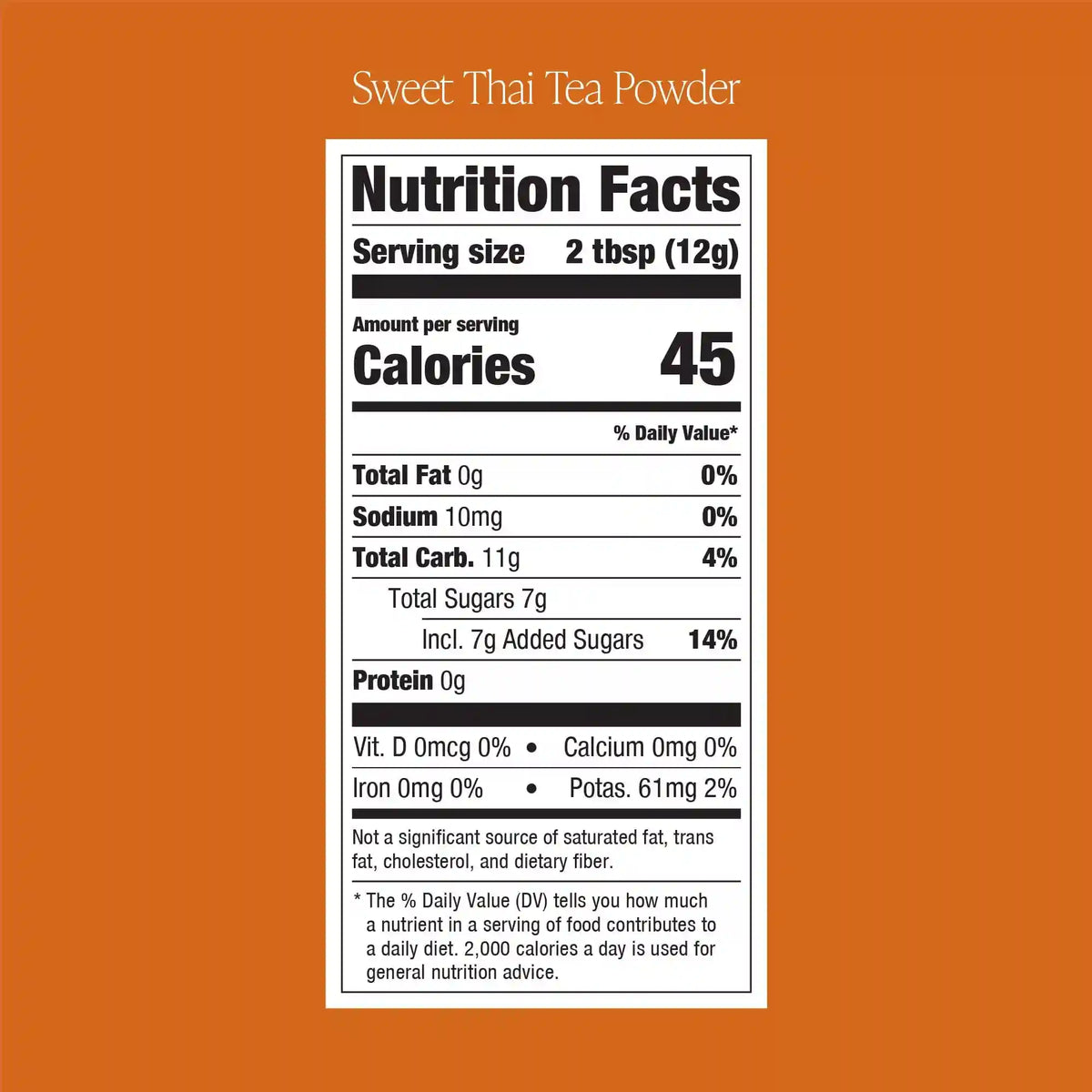 Sweet Thai Tea Powder