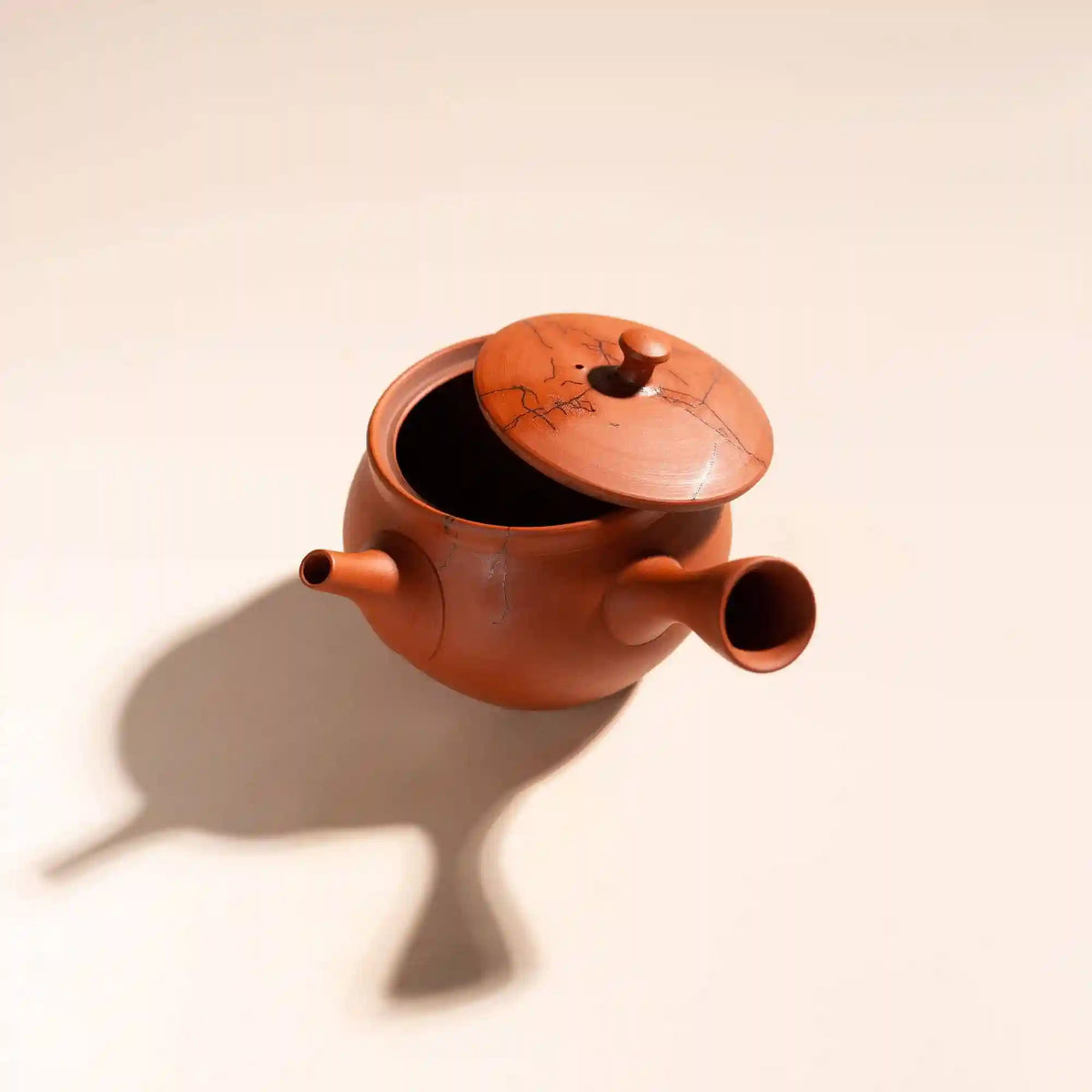 Red Shudei Mogake Tokoname Teapot